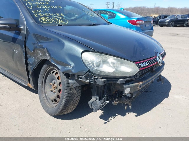 12590094 :رقم المزاد ، WVWEV7AJ8DW036447 vin ، 2013 Volkswagen Golf Gti 3-door مزاد بيع