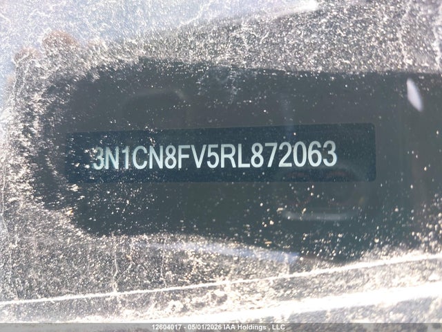 2024 Nissan Versa Sr მანქანა იყიდება აუქციონზე, vin: 3N1CN8FV5RL872063, აუქციონის ნომერი: 12604017