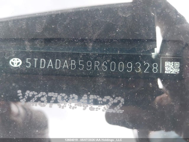 Aukcja sprzedaży 2024 Toyota Grand Highlander Hybrid Platinum, vin: 5TDADAB59RS009328, numer aukcji: 12604019