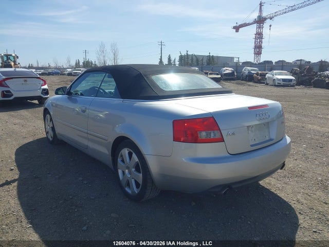 Продажа на аукционе авто 2004 Audi A4 1.8 Cabriolet, vin: WAUAC48H64K015221, номер лота: 12604076