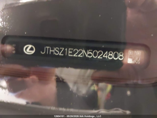 Aukcja sprzedaży 2022 Lexus Is 350, vin: JTHSZ1E22N5024808, numer aukcji: 12604101