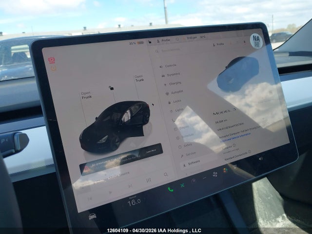 2023 Tesla Model 3 მანქანა იყიდება აუქციონზე, vin: 5YJ3E1EA4PF557804, აუქციონის ნომერი: 12604109