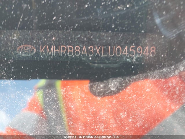 12604113 :رقم المزاد ، KMHRB8A3XLU045948 vin ، 2020 Hyundai Venue مزاد بيع