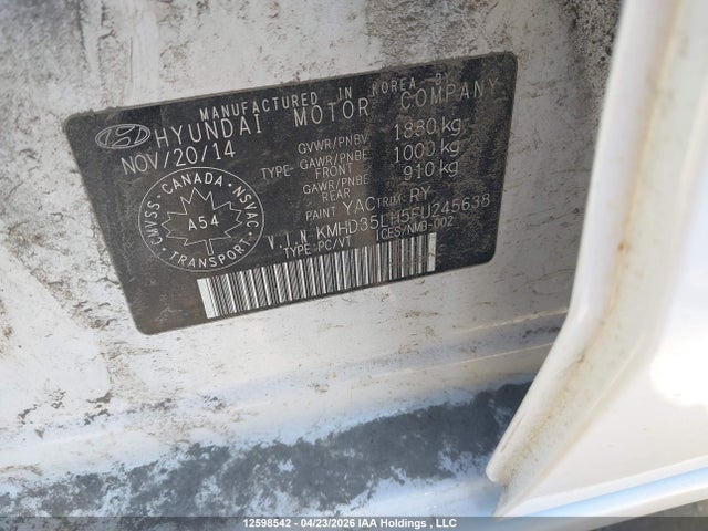KMHD35LH5FU245638 Hyundai Elantra Gt Gls