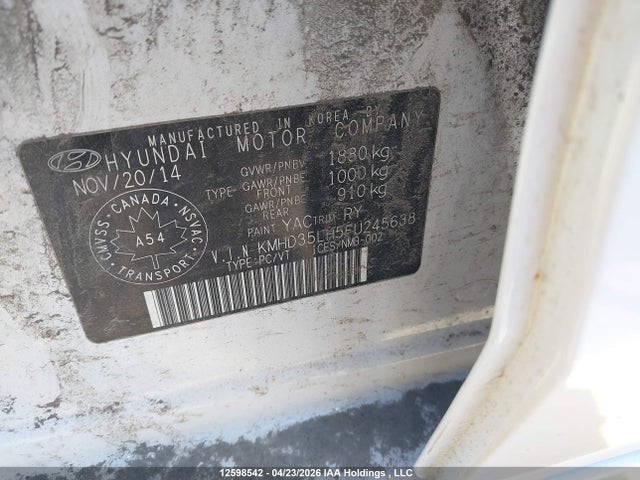 KMHD35LH5FU245638 Hyundai Elantra Gt Gls