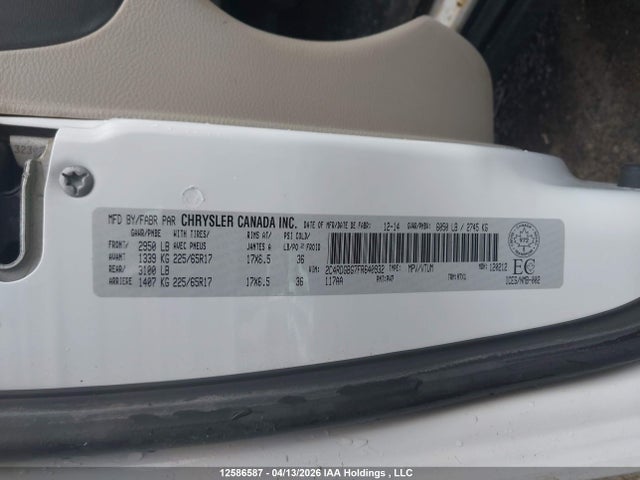 2C4RDGBG7FR640932 Dodge Grand Caravan Se/sxt