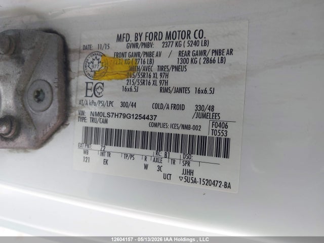 Aukcja sprzedaży 2016 Ford Transit Connect Xl, vin: NM0LS7H79G1254437, numer aukcji: 12604157