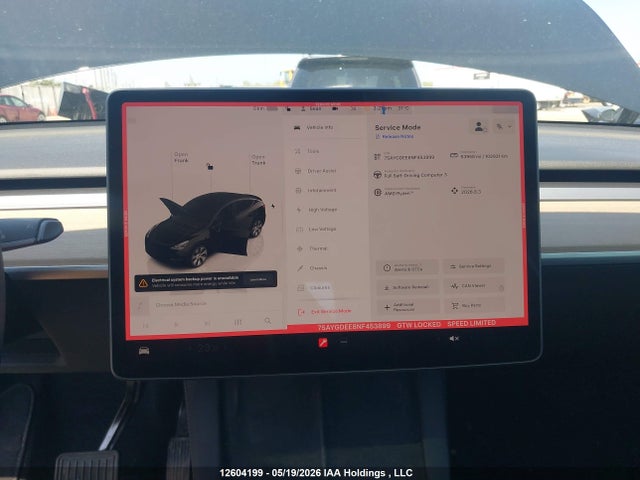 7SAYGDEE8NF453899 Tesla Model Y