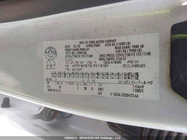Ford F-350 Xlt 2020 1FT8W3DT8LED18303 Image 15