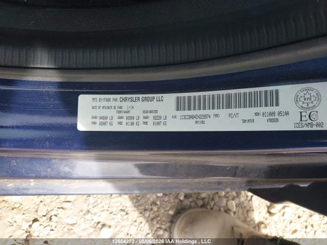 Продажа на аукционе авто 2014 Chrysler 200 Lx, vin: 1C3CCBAB4EN229974, номер лота: 12604272