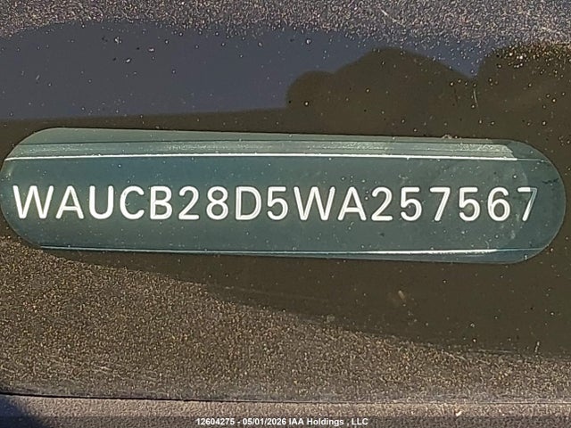 12604275 :رقم المزاد ، WAUCB28D5WA257567 vin ، 1998 Audi A4 1.8t Quattro مزاد بيع