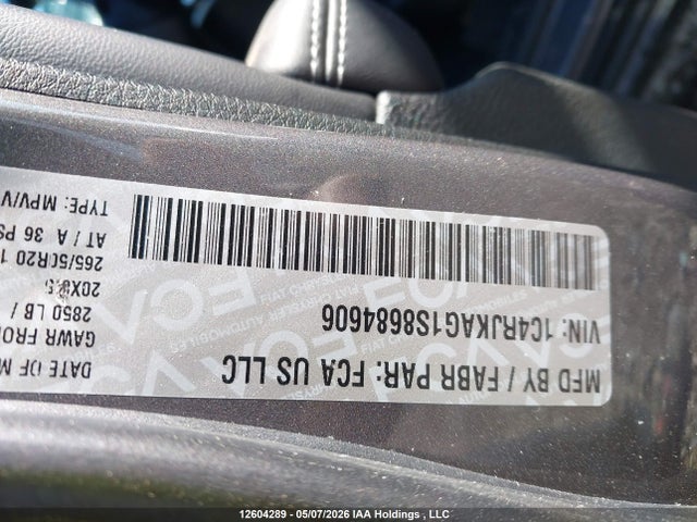 Продаж на аукціоні авто 2025 Jeep Grand Cherokee L Altitude, vin: 1C4RJKAG1S8684606, номер лоту: 12604289