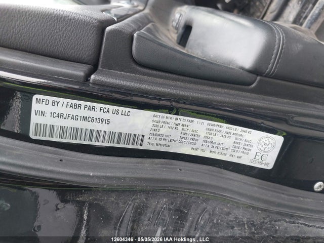 1C4RJFAG1MC613915 Jeep Grand Cherokee Altitude