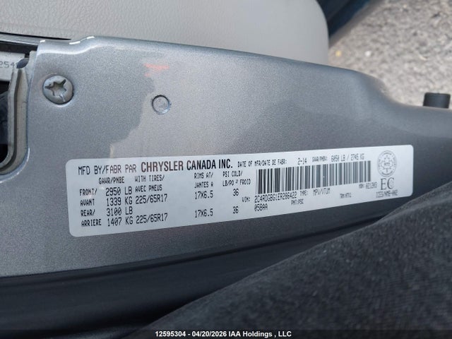 2C4RDGBG1ER286422 Dodge Grand Caravan Se/sxt