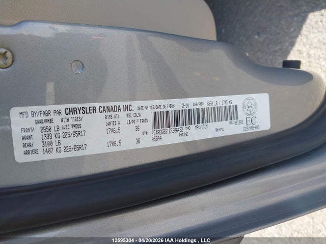 2C4RDGBG1ER286422 Dodge Grand Caravan Se/sxt