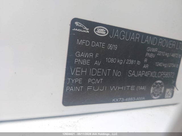 SAJAP4FX0LCP58372 Jaguar Xe Se