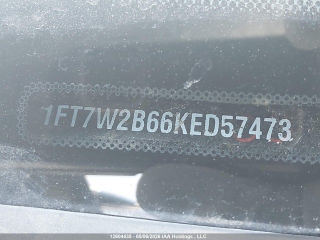 Aukcja sprzedaży 2019 Ford F250 Super Duty, vin: 1FT7W2B66KED57473, numer aukcji: 12604435