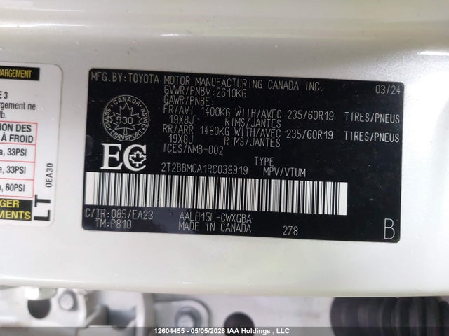 Lexus Rx 350h 2024 2T2BBMCA1RC039919 Image 21