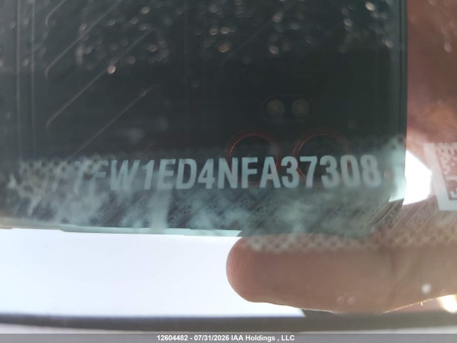 12604482 :رقم المزاد ، 1FTFW1ED4NFA37308 vin ، 2022 Ford F-150 Lariat مزاد بيع