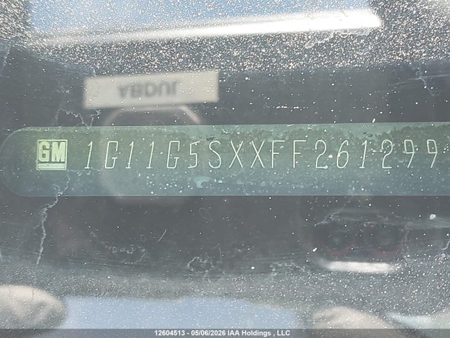 1G11G5SXXFF261299 Chevrolet MALIBU LTZ