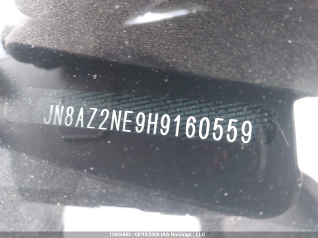 12604553 :رقم المزاد ، JN8AZ2NE9H9160559 vin ، 2017 Infiniti Qx80 Signature/limited مزاد بيع