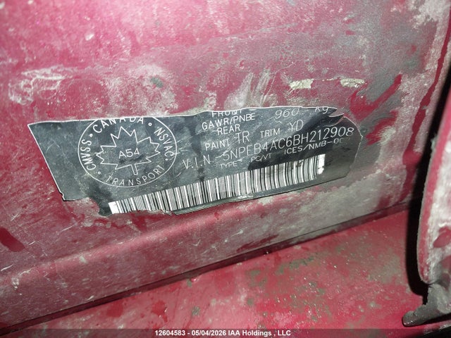 Продаж на аукціоні авто 2011 Hyundai Sonata Gls, vin: 5NPEB4AC6BH212908, номер лоту: 12604583