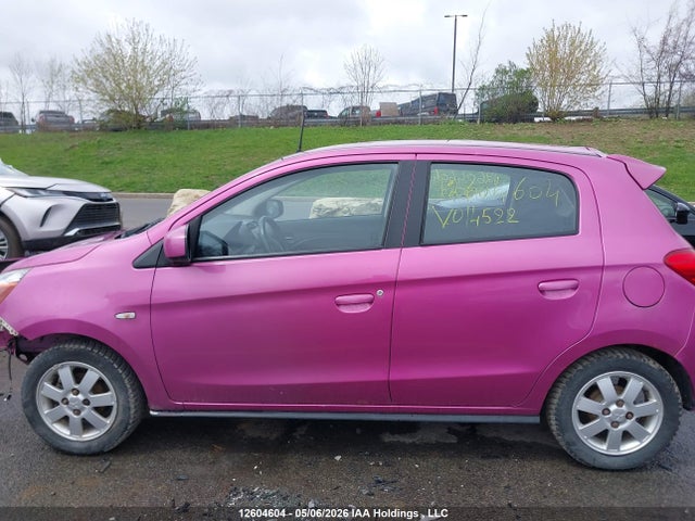 2014 Mitsubishi Mirage Se მანქანა იყიდება აუქციონზე, vin: ML32A4HJ2EH014522, აუქციონის ნომერი: 12604604