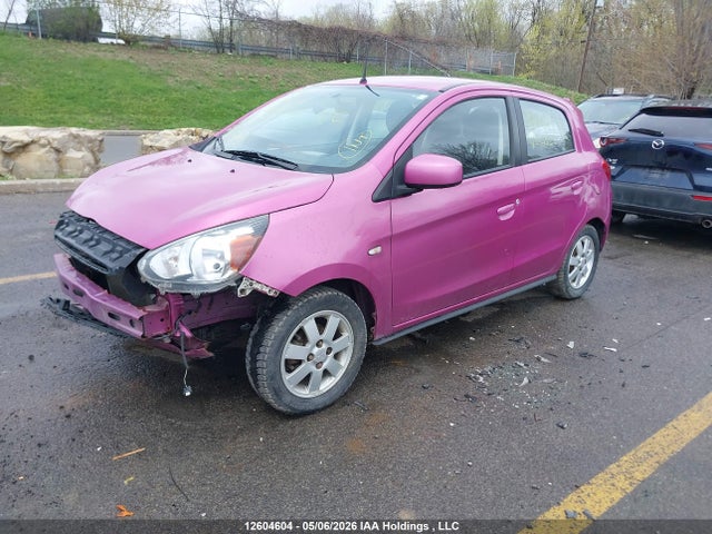 2014 Mitsubishi Mirage Se მანქანა იყიდება აუქციონზე, vin: ML32A4HJ2EH014522, აუქციონის ნომერი: 12604604