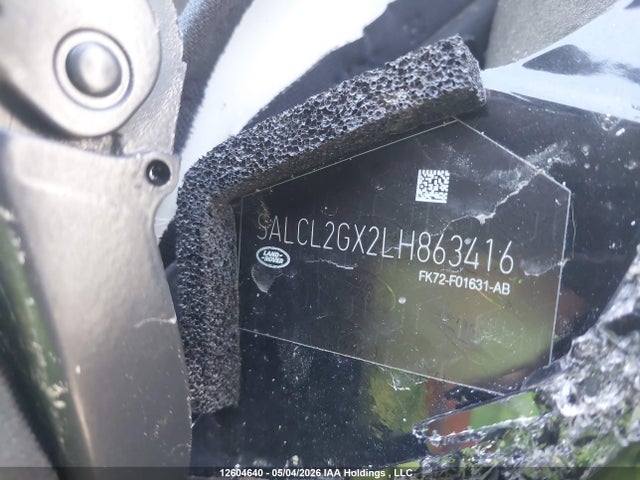 Продаж на аукціоні авто 2020 Land Rover Discovery Sport Se R-dynamic, vin: SALCL2GX2LH863416, номер лоту: 12604640
