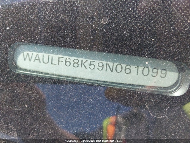 Aukcja sprzedaży 2009 Audi A4 2.0t Standard, vin: WAULF68K59N061099, numer aukcji: 12602262