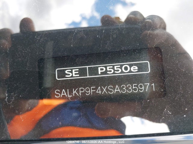Aukcja sprzedaży 2025 Land Rover Range Rover P550e Se Swb, vin: SALKP9F4XSA335971, numer aukcji: 12604740