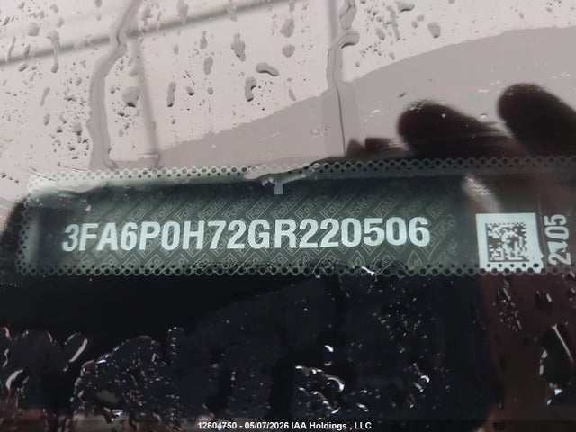 Продажа на аукционе авто 2016 Ford Fusion Se, vin: 3FA6P0H72GR220506, номер лота: 12604750