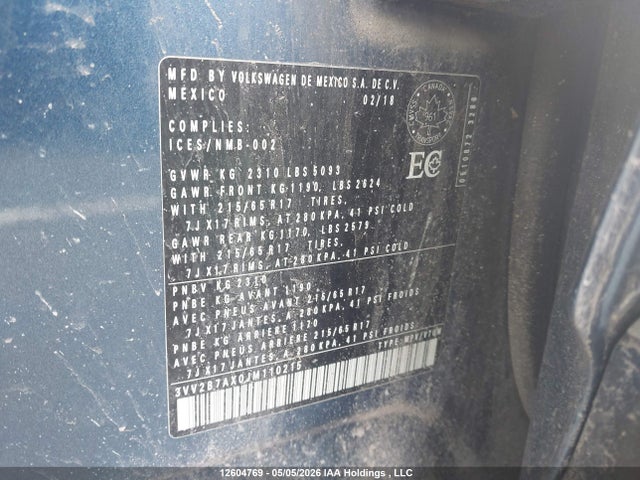 3VV2B7AX0JM110215 Volkswagen Tiguan Comfortline