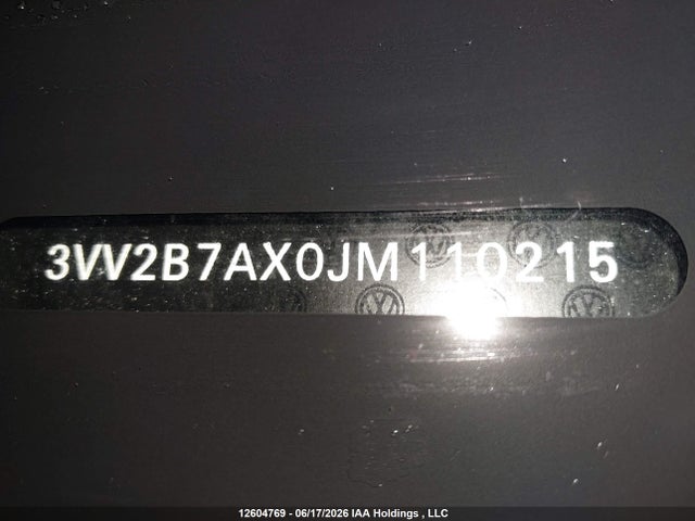 3VV2B7AX0JM110215 Volkswagen Tiguan Comfortline