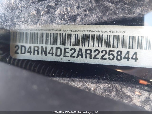12604875 :رقم المزاد ، 2D4RN4DE2AR225844 vin ، 2010 Dodge Grand Caravan Se مزاد بيع