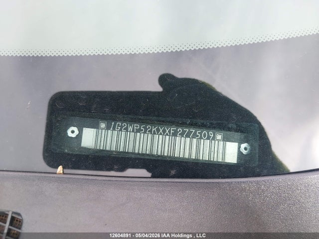 Продажа на аукционе авто 1999 Pontiac Grand Prix Gt, vin: 1G2WP52KXXF277509, номер лота: 12604891
