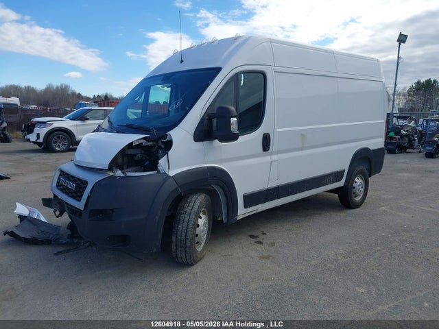 12604918 :رقم المزاد ، 3C6TRVCG7LE109891 vin ، 2020 Ram Promaster 2500 2500 High مزاد بيع