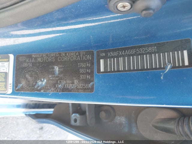 KNAFX4A66F5325891 KIA Forte 1.8l Lx/1.8l Lx+/lx+ Winter Edition