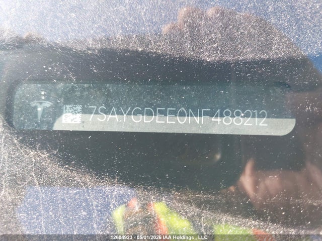 Aukcja sprzedaży 2022 Tesla Model Y, vin: 7SAYGDEE0NF488212, numer aukcji: 12604923