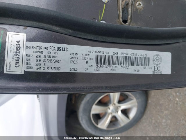 Aukcja sprzedaży 2016 Jeep Patriot, vin: 1C4NJRAB4GD625821, numer aukcji: 12604932