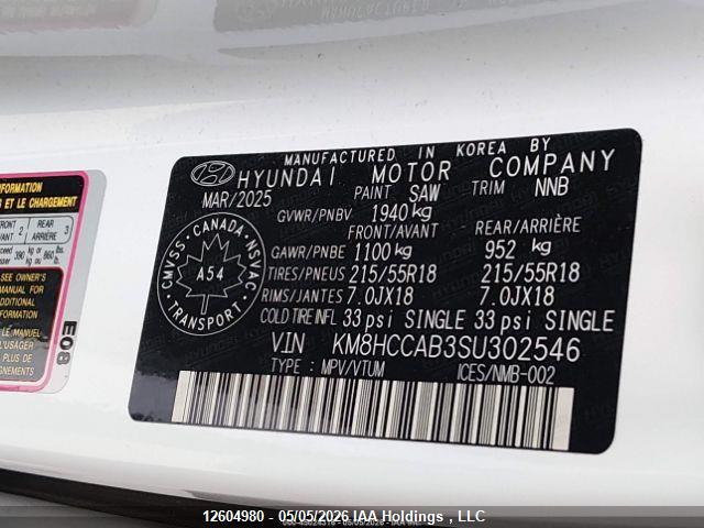 Aukcja sprzedaży 2025 Hyundai Kona Sel, vin: KM8HCCAB3SU302546, numer aukcji: 12604980