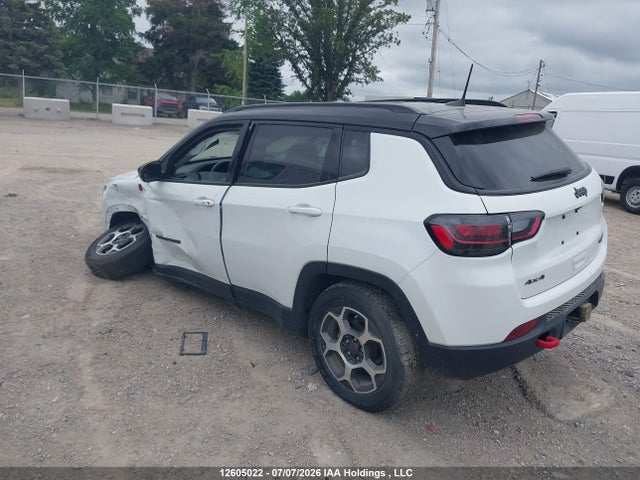 Aukcja sprzedaży 2022 Jeep Compass Trailhawk, vin: 3C4NJDDB2NT193249, numer aukcji: 12605022