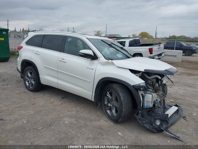 12605075 :رقم المزاد ، 5TDDGRFH3KS061891 vin ، 2019 Toyota Highlander Hybrid Limited مزاد بيع