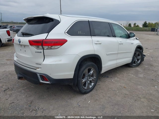12605075 :رقم المزاد ، 5TDDGRFH3KS061891 vin ، 2019 Toyota Highlander Hybrid Limited مزاد بيع