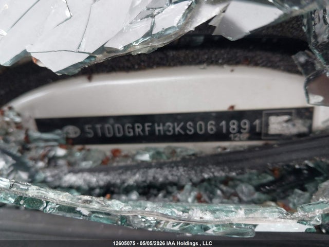 12605075 :رقم المزاد ، 5TDDGRFH3KS061891 vin ، 2019 Toyota Highlander Hybrid Limited مزاد بيع