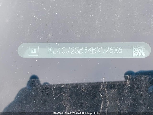 Продаж на аукціоні авто 2019 Buick Encore Sport Touring, vin: KL4CJ2SB5KB892686, номер лоту: 12605081