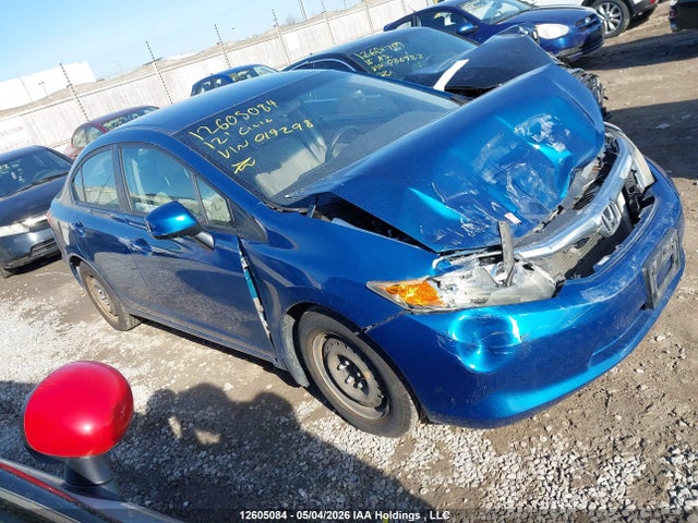 12605084 :رقم المزاد ، 2HGFB2F47CH019298 vin ، 2012 Honda Civic مزاد بيع