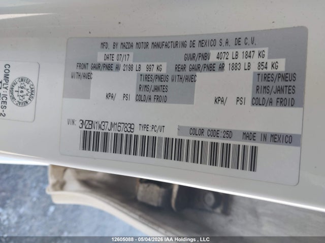 Mazda Mazda3 Gt 2018 3MZBN1W37JM167839 Image 9