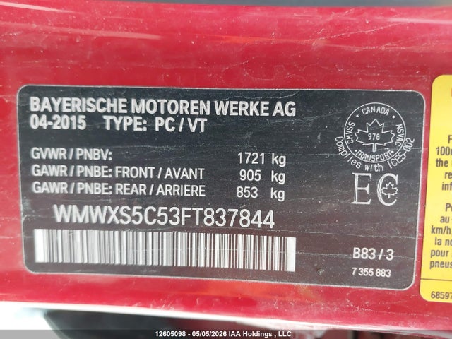 Mini 5 Door Cooper 2015 WMWXS5C53FT837844 Image 18