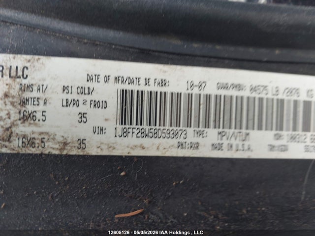 Aukcja sprzedaży 2008 Jeep Patriot Sport, vin: 1J8FF28W58D593073, numer aukcji: 12605126